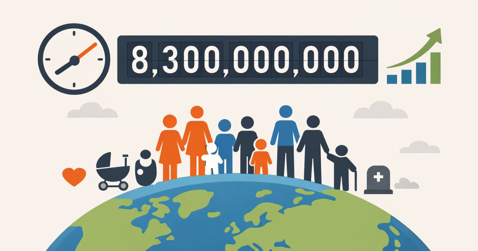 World Population Clock Hits 8.3 Billion: Live Tracker Explained