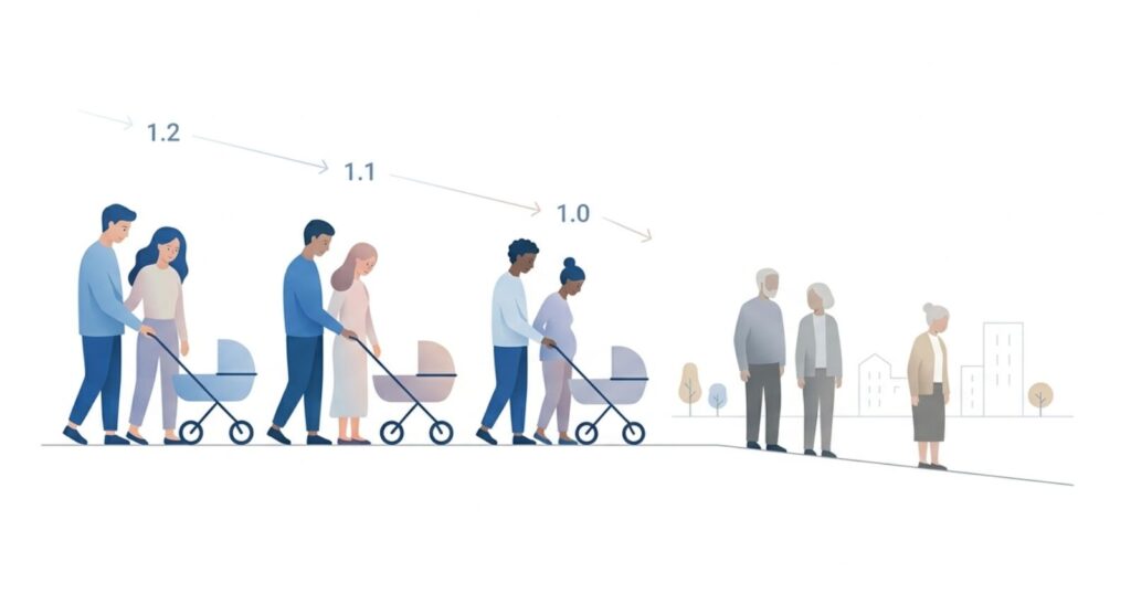 Lowest Birth Rates Countries 2026: Shrinking Nations