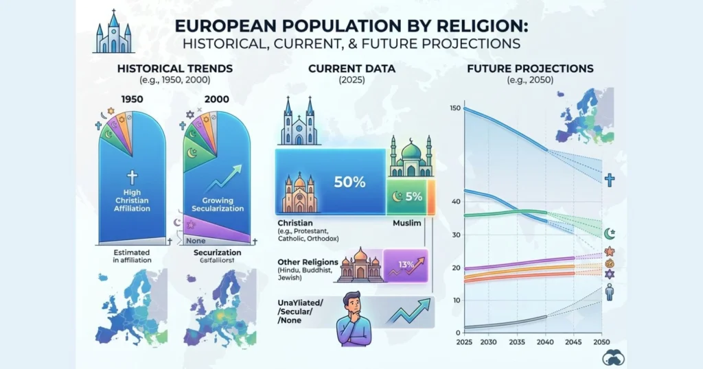 European Population by Religion Growth Trends and Forecast