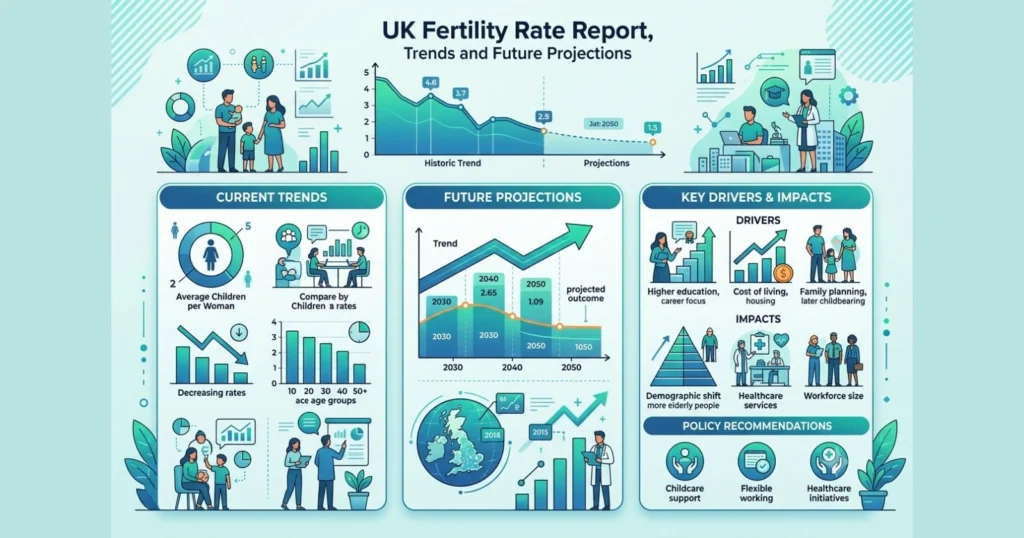 UK Fertility Rate Report, Trends and Future Projections