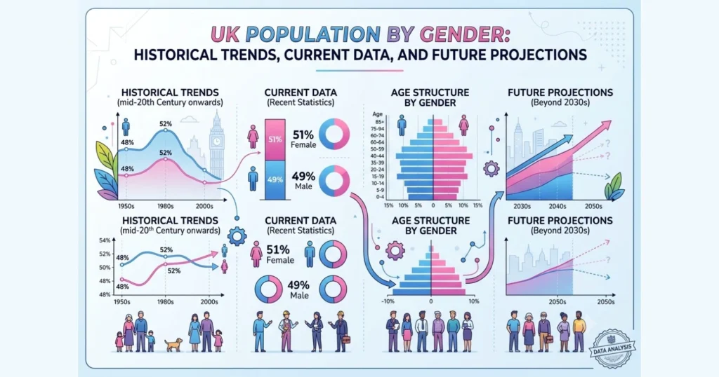UK Population by Gender 2026 Trends and Future Projections