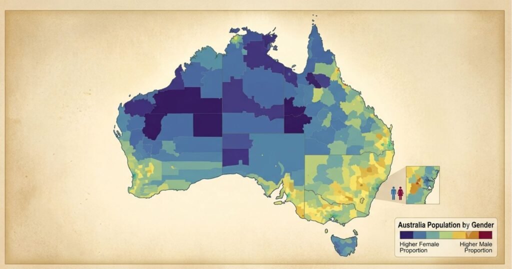 Australia Population by Sex: Male vs Female Data