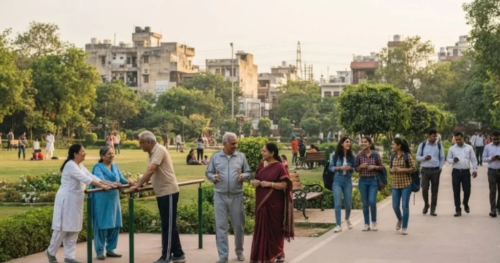 India Regional Aging in the South and Young North